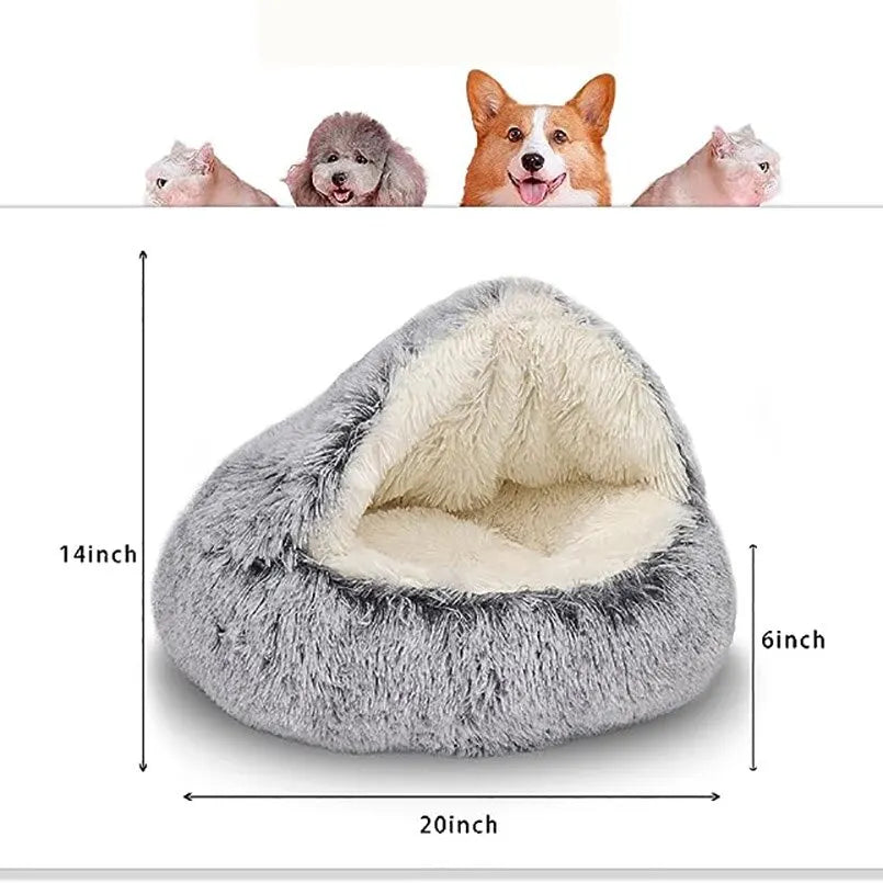 Zachte pluche dieren bed rond