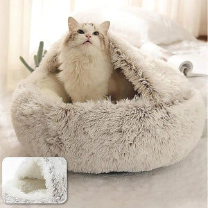 Zachte pluche dieren bed rond