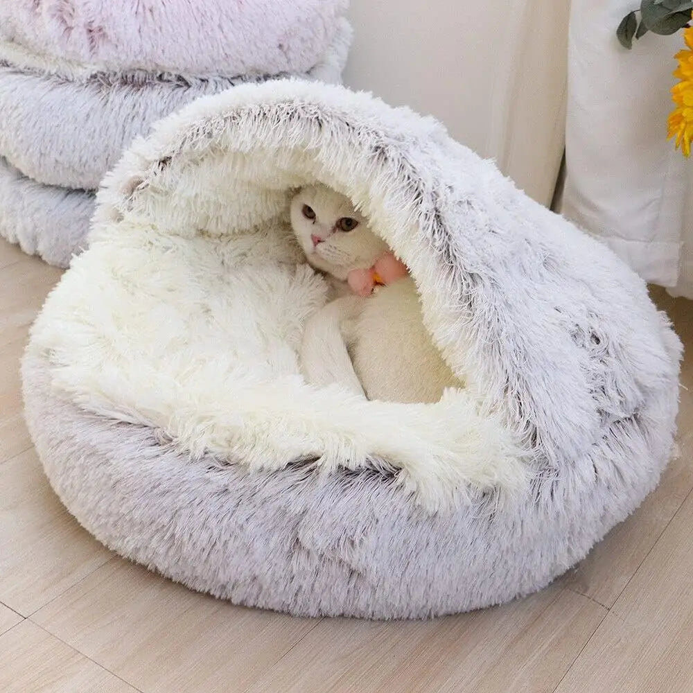Zachte pluche dieren bed rond
