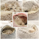 Zachte pluche dieren bed rond