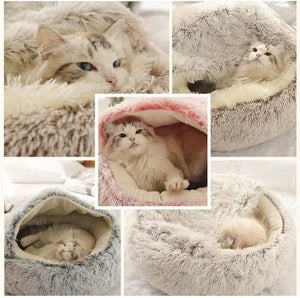 Zachte pluche dieren bed rond