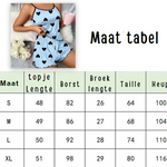 Schattige pyjama set met hartjes