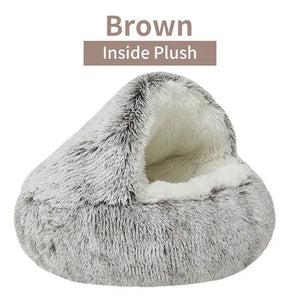 Zachte pluche dieren bed rond
