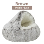 Zachte pluche dieren bed rond