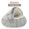Bruin - pluche binnen voering