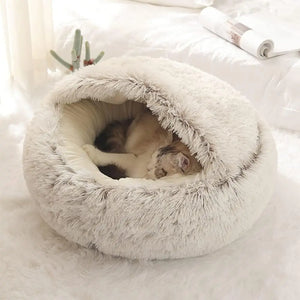 Zachte pluche dieren bed rond